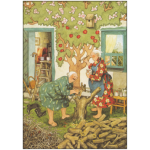 Postkarte - Alte Frauen Baumpflege - Inge Löök